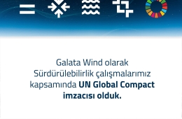 Galata Wind sürdürülebilir bir gelecek için UN Global Compact imzacısı oldu
